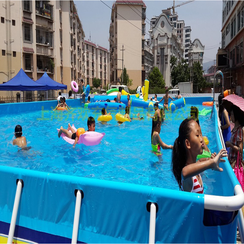 【廠傢直銷】定製充氣水池 兒童大型移動遊泳池水上樂園 支架水池批發・進口・工廠・代買・代購