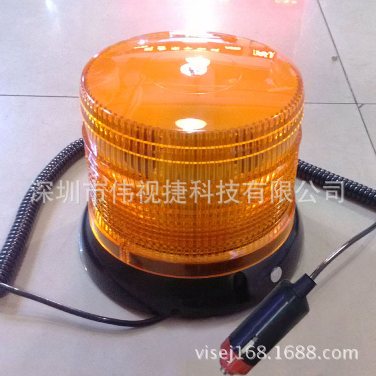 LED工程車警示燈紅藍黃色 校車頂燈 崗亭圓形信號燈12v 24v工廠,批發,進口,代購