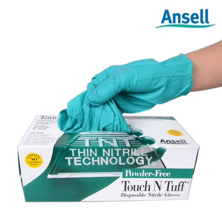 Ansell/安思爾92-600 一次性丁腈橡膠手套防油 防化學物手套批發・進口・工廠・代買・代購