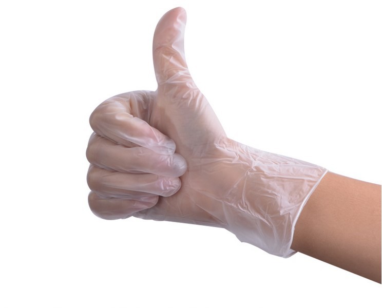 一次性PVC手套/透明100隻防靜電餐飲防油美容手膜批發・進口・工廠・代買・代購