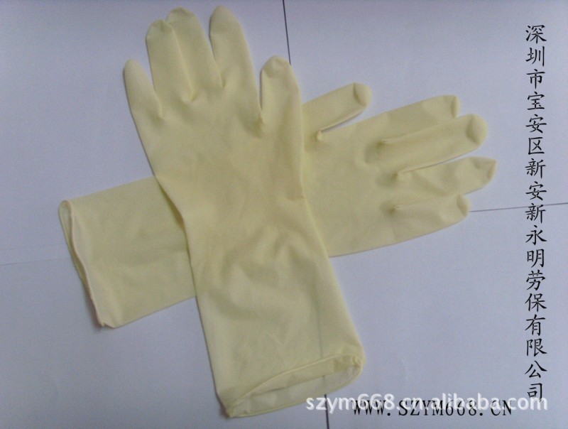 供應加厚型乳膠手套 耐酸耐堿適用於化工等行業批發・進口・工廠・代買・代購