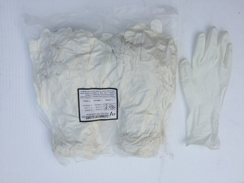 12寸A級白色合成橡膠手套勞保防護清潔耐油防靜電手套XS~L碼批發・進口・工廠・代買・代購