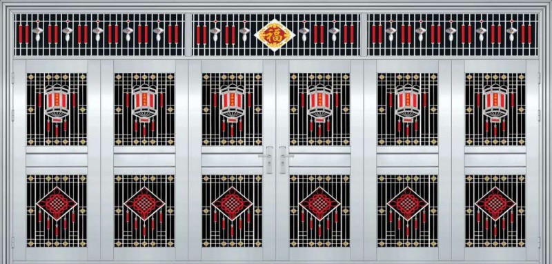 大量出售 不銹鋼防盜門 六開門 質量保證 歡迎訂購批發・進口・工廠・代買・代購