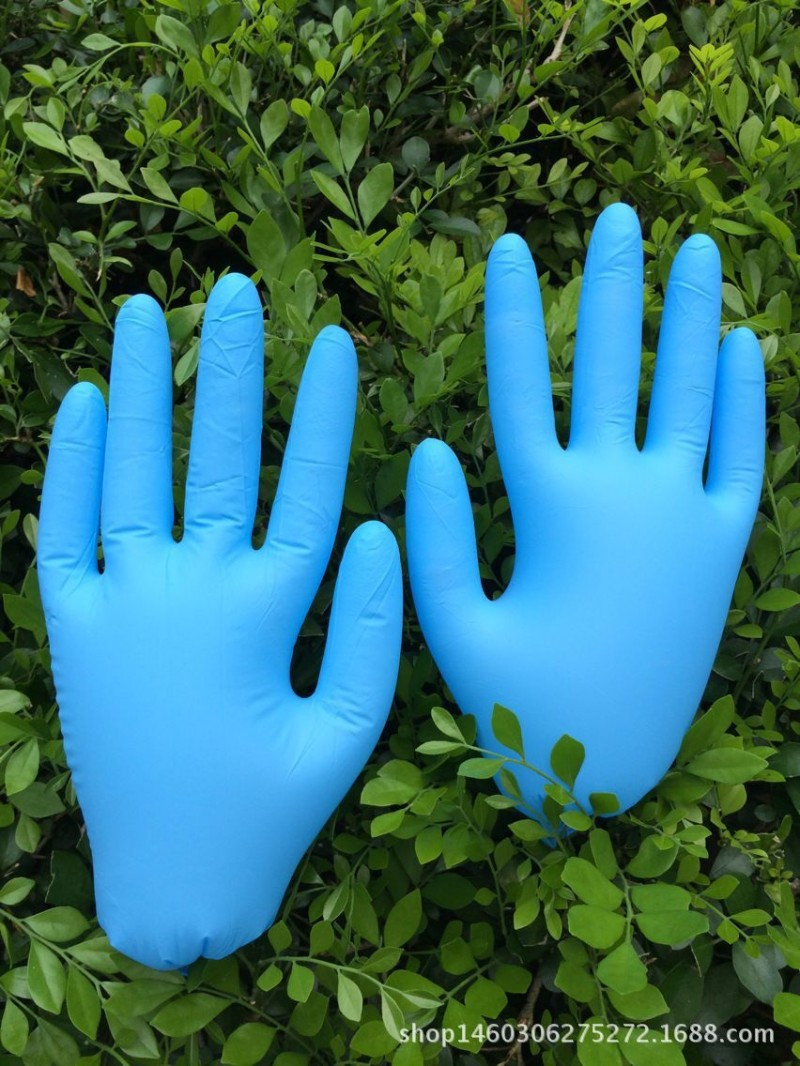 特賣一次性藍色丁晴乳膠手套，天藍色麻指手套，盒裝熱銷批發・進口・工廠・代買・代購