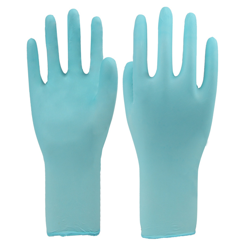 【廠價直銷】高品質12寸一次性防滑丁青手套A級一次性乳膠手套批發・進口・工廠・代買・代購