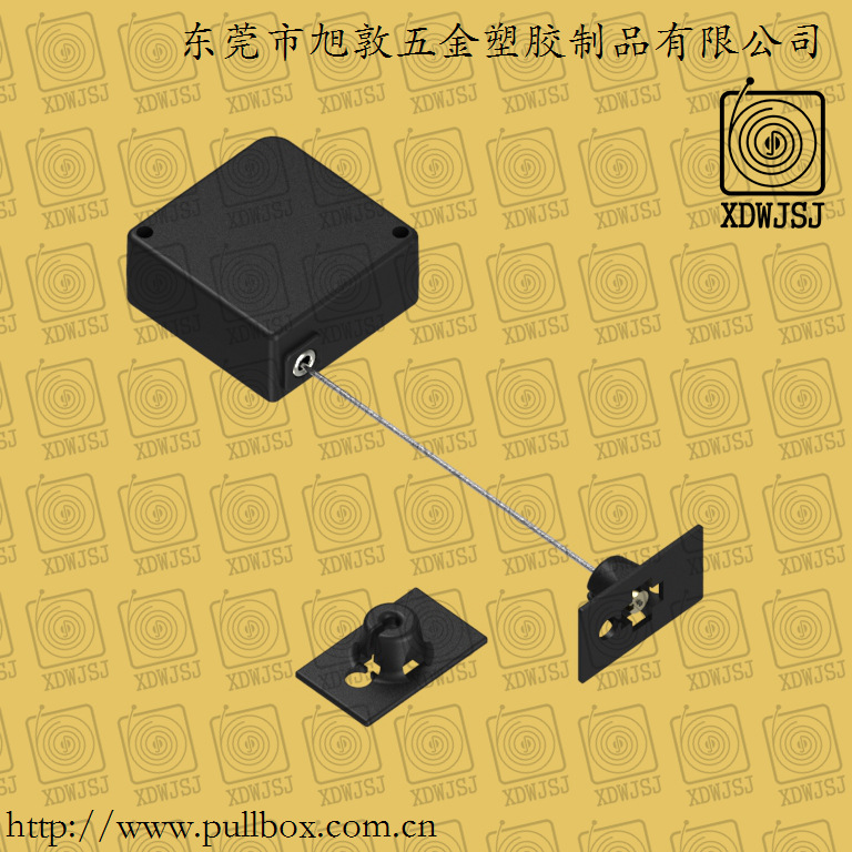 東莞旭敦伸縮鋼絲拉線盒可定位展示專用防盜自動卷線器 廠傢直銷工廠,批發,進口,代購