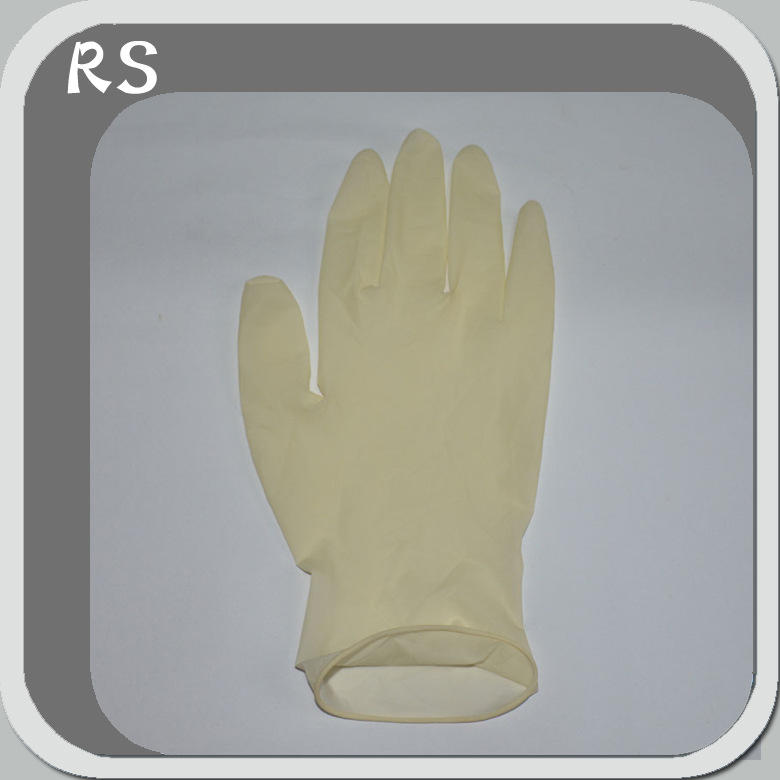 供應一次性乳膠手套 9寸米黃色醫用檢查手套 米白色勞保防護手套批發・進口・工廠・代買・代購