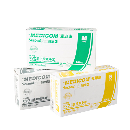 麥迪康Second SkinPVC 檢查手套（無粉）經濟耐用1209BCD工廠,批發,進口,代購