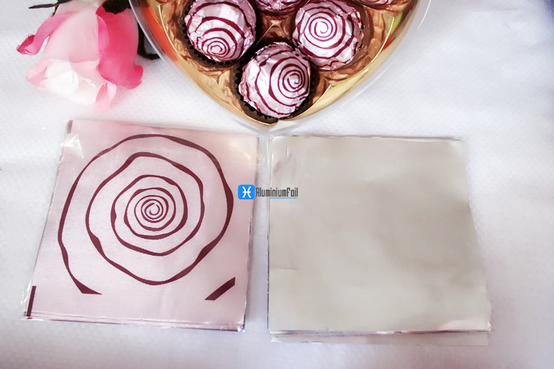 粉色壓紋鋁箔紙,10*10cm,6元50張,費列羅,金莎巧克力包裝錫紙批發・進口・工廠・代買・代購