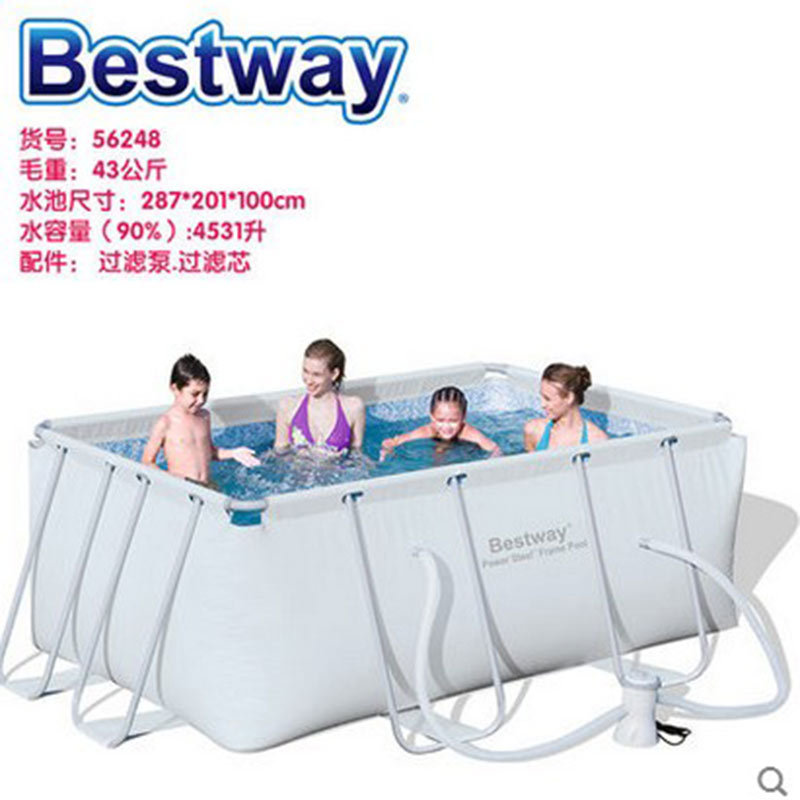 Bestway287*201*100cm超大型傢庭遊泳池加高成人充氣兒童支架泳池批發・進口・工廠・代買・代購