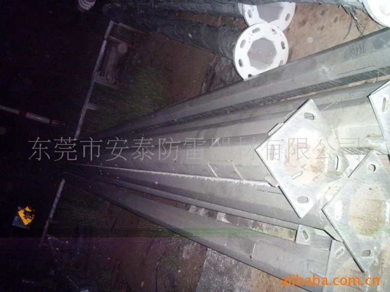 多邊錐型避雷針 管體一道焊接成型 10-30米獨立避雷針工廠,批發,進口,代購