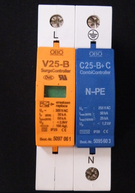 OBO防雷器 V25-B/1+NPE/AS 單相 B級電源防雷器SPD工廠,批發,進口,代購