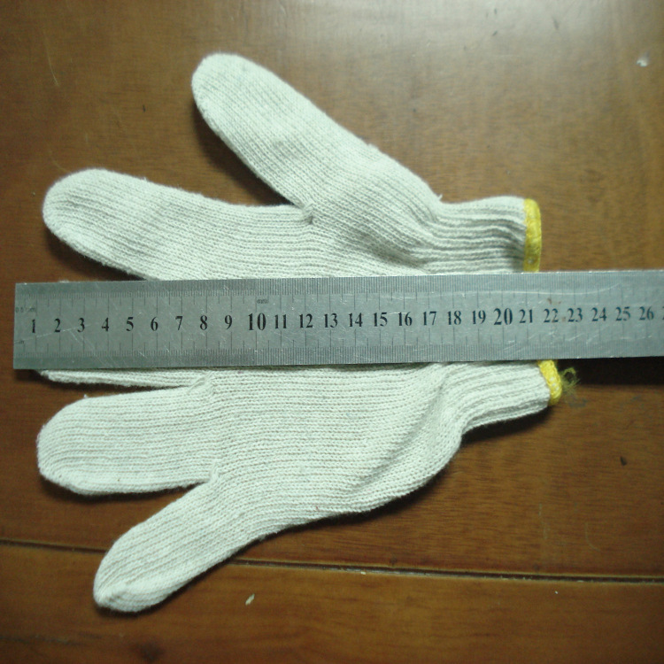 廣州廠傢直供本白600G勞保防護棉紗手套批發・進口・工廠・代買・代購