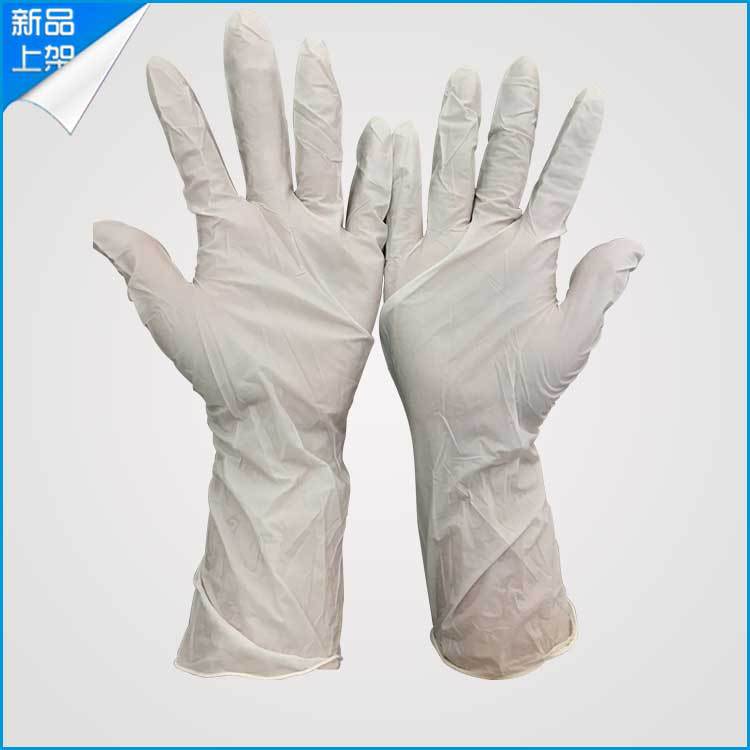 供應彈無粉白色丁腈手套 防穿刺一次性滅菌防護手套定製工廠,批發,進口,代購