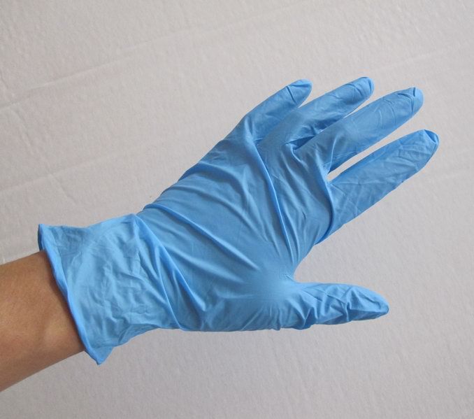 廠傢直銷丁晴手套|藍色12寸麻指丁晴手套工廠,批發,進口,代購