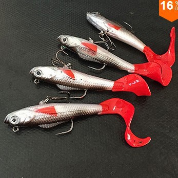 路亞餌軟餌紅色包鉛魚批發速賣通專供漁具10cm 9.5g軟餌工廠,批發,進口,代購