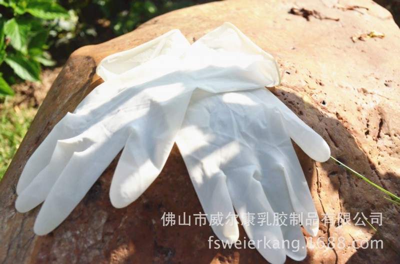 A級有粉光麵乳膠手套 馬來西亞進口一次性乳膠手套 食品用手套工廠,批發,進口,代購