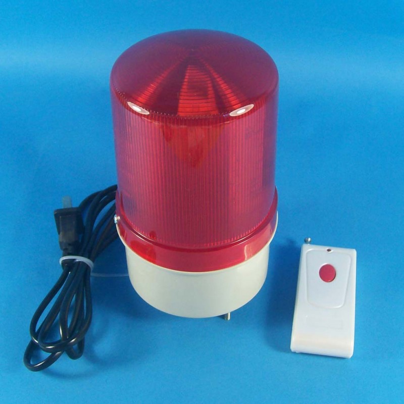薦 高品質 AC220V無線遙控LED聲光報警器（響30秒自動停）批發・進口・工廠・代買・代購