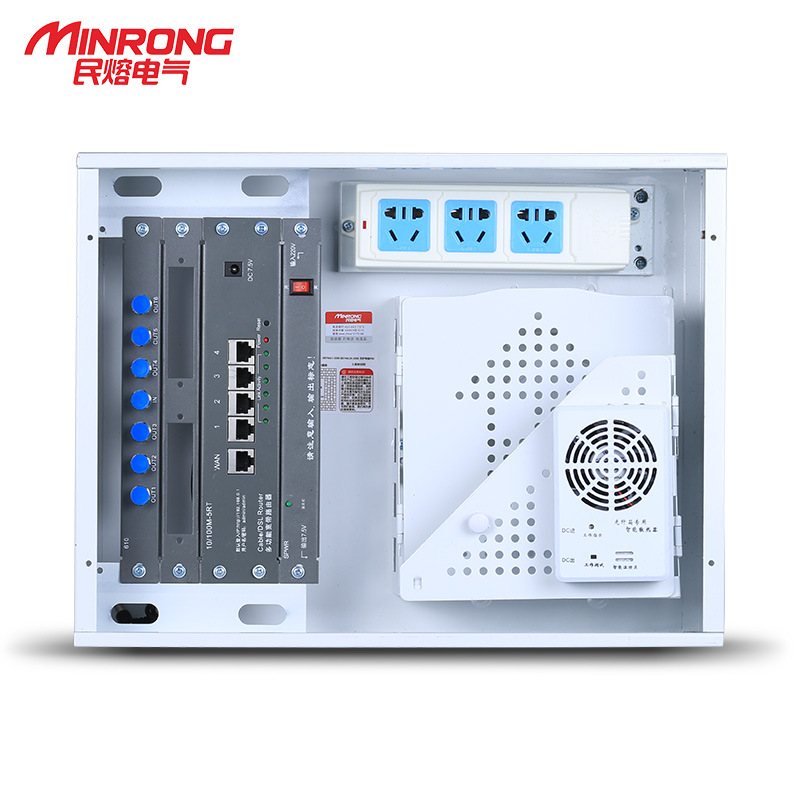 民熔弱電箱模塊傢用套裝多媒體集線箱光纖信息箱佈線箱400x300批發・進口・工廠・代買・代購