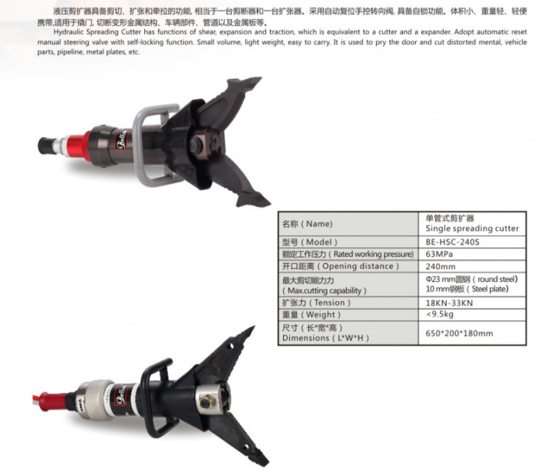 大力鋼筋剪 擴張器 消防救援神器~單管/雙管液壓擴張剪切器 廠傢工廠,批發,進口,代購