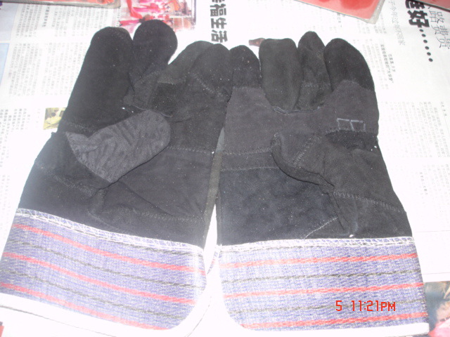 七彩牛皮二層電焊勞動保護手套40工廠,批發,進口,代購
