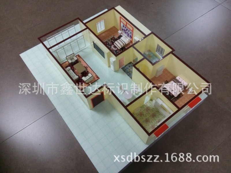深圳智能傢居廠傢 沙盤模型 別墅模型 平層沙盤 可裝安防控製系統工廠,批發,進口,代購