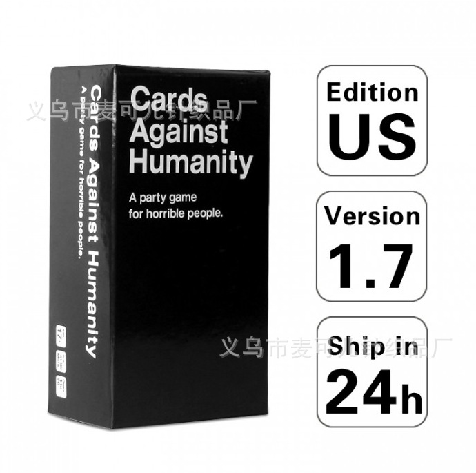爆款 反人類卡 cards against humanity 腦殘牌 1.7美國版基礎版工廠,批發,進口,代購