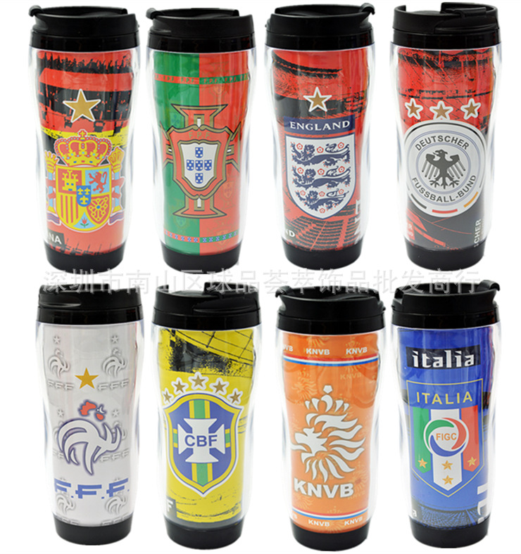 歐洲杯球迷用品 德國阿根廷西班牙意大利英格蘭法國水杯杯子 A85工廠,批發,進口,代購