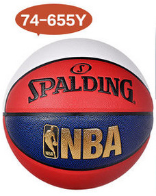 SPALDING官方旗艦店NBA經典紅白藍三色室內室外PU籃球74-655Y工廠,批發,進口,代購