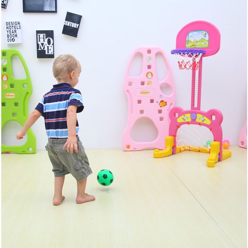 兒童多功能籃球框傢用足球框 可升降二合一寶寶籃球架傢用批發・進口・工廠・代買・代購