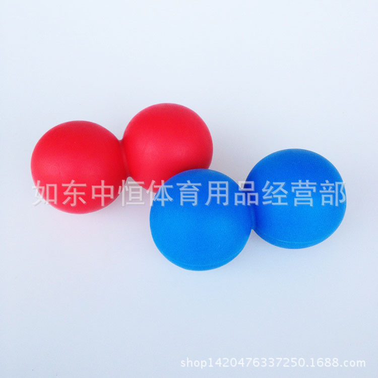 廠價直銷矽膠花生球曲棍球筋膜球連身球按摩球雙球曲棍球工廠,批發,進口,代購