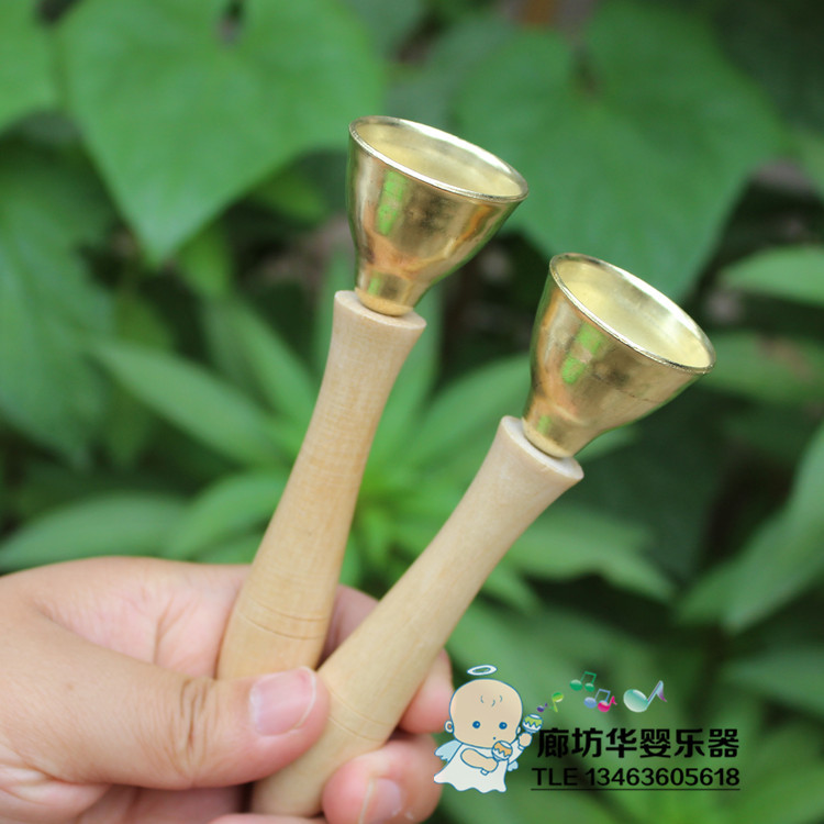 一件起批奧爾夫兒童打擊樂器玩具幼兒園早教教具木把碰鐘木柄碰鈴工廠,批發,進口,代購