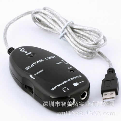 廠傢供應USB吉他線 吉他線 USB GUITAR CABLE 吉他USB音頻線工廠,批發,進口,代購