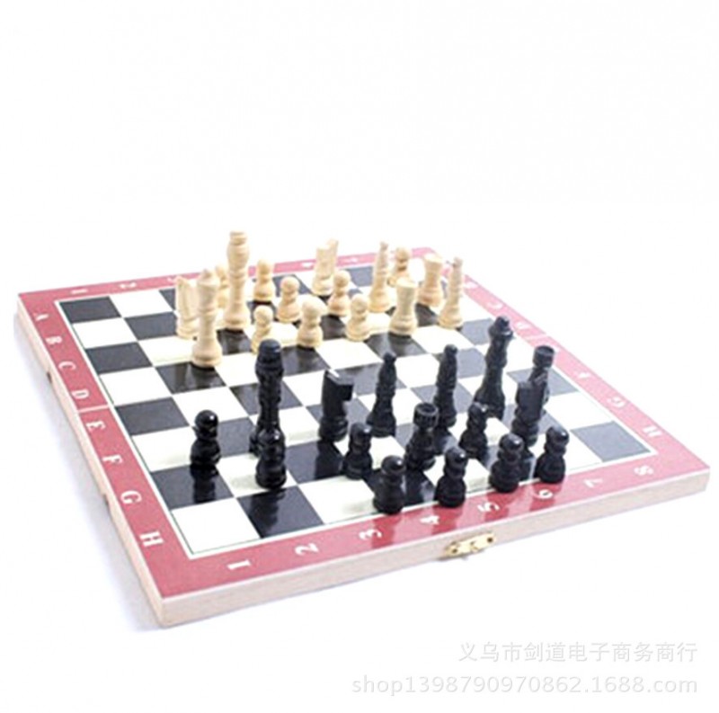 木製折疊盒立體國際象棋西洋棋 成人兒童益智棋類玩具工廠,批發,進口,代購