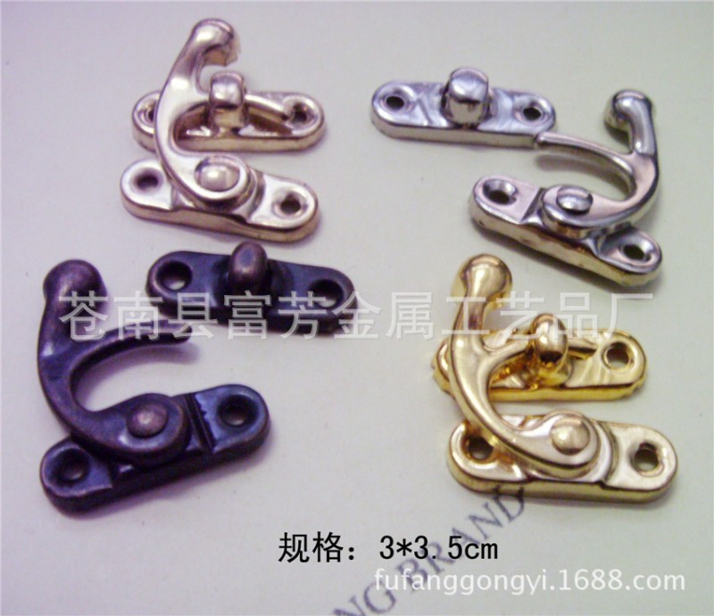 直銷多種通用盒子鎖扣，電鍍多色拐角鎖扣工廠,批發,進口,代購