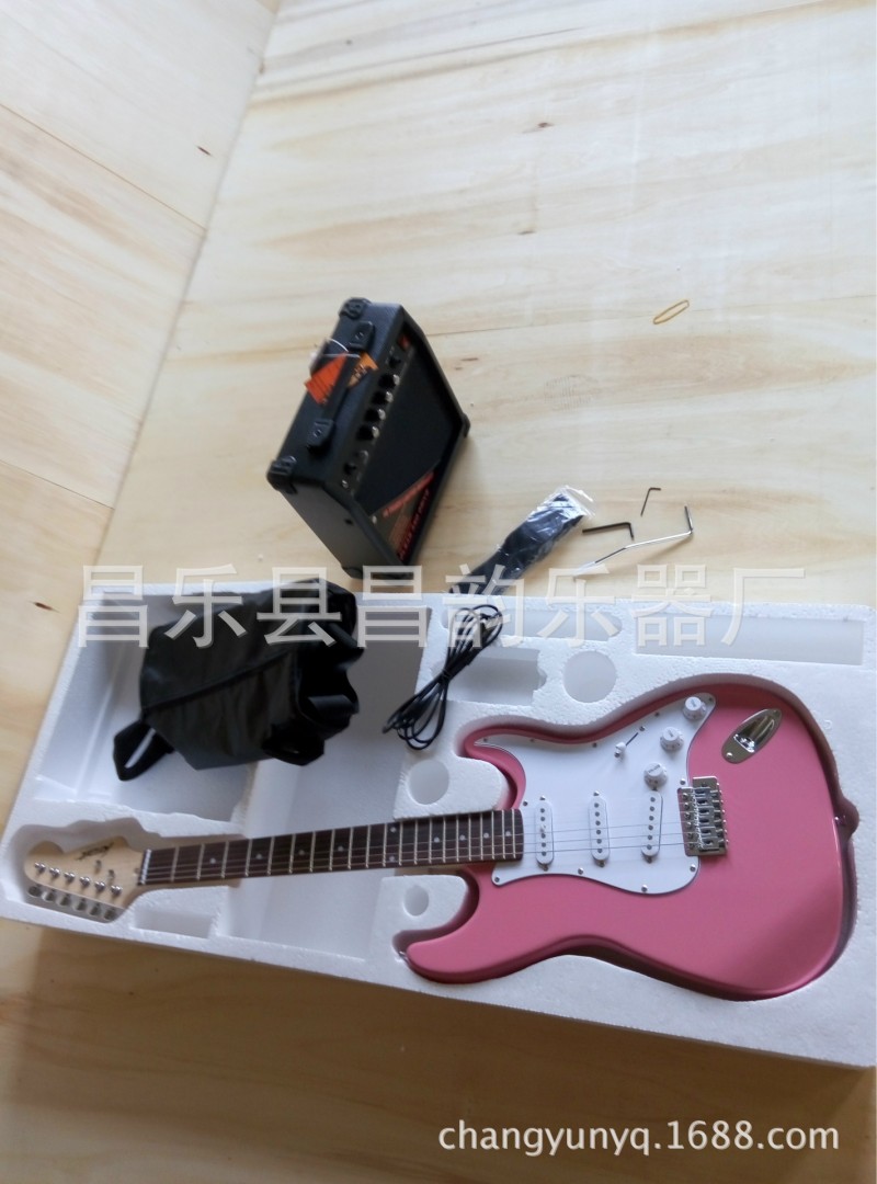 大廠製造ST電吉他套裝琴+音箱+包+背帶質量保證6色可選批發・進口・工廠・代買・代購