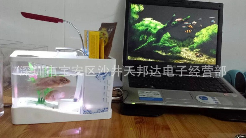 2014年迷你魚缸 藍牙魚缸 水族魚缸 自帶藍牙 多功能辦公產品批發・進口・工廠・代買・代購