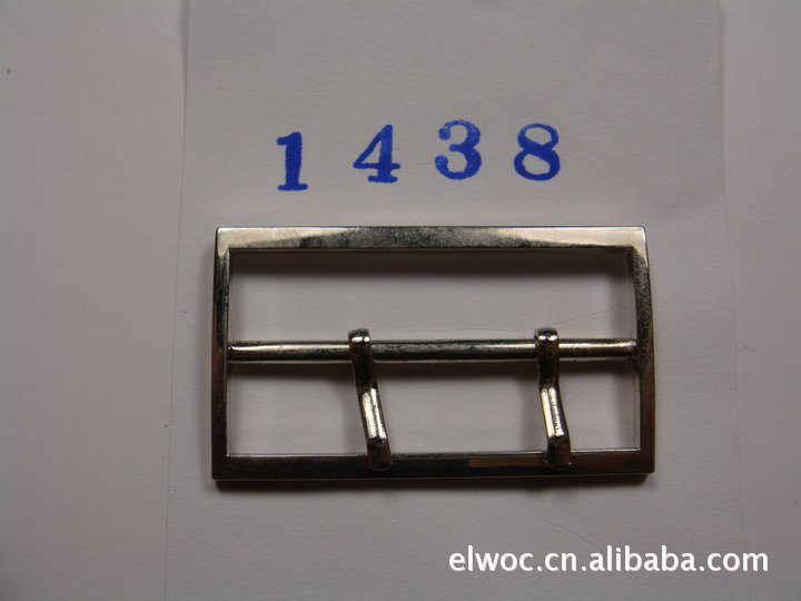 叻色合金 兩針日字扣 40mm服飾配件 雙針銀色箱包 飾品針扣1438工廠,批發,進口,代購