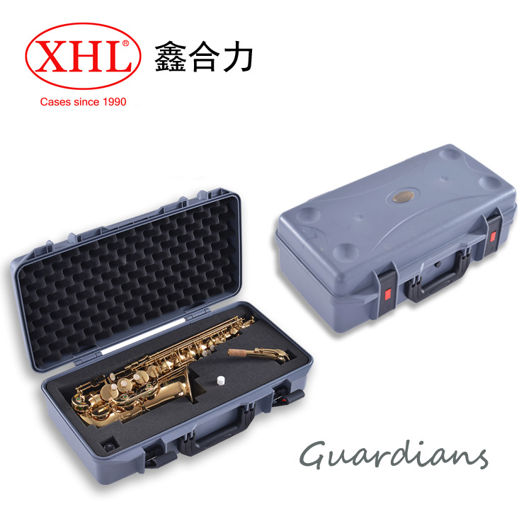 XHL/鑫合力4001 灰色手提塑料 樂器防護箱 薩克斯風保護箱工廠,批發,進口,代購