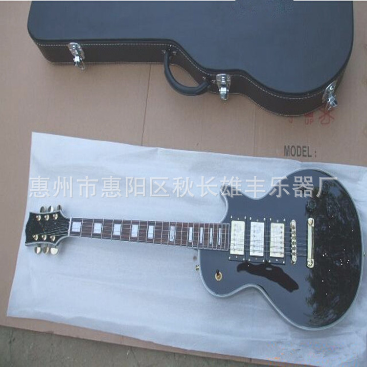 樂器吉他 網絡爆款 Electric Guitar固定琴橋LP黑美人電吉他工廠,批發,進口,代購