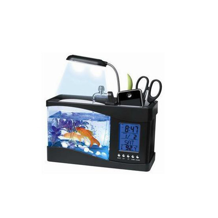 LED燈 USB 魚缸  送禮首選 迷你魚缸 水族箱 空調乾燥 魚缸養眼批發・進口・工廠・代買・代購