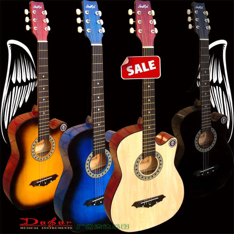 廠傢直銷 38寸民謠木吉他 多色批發・進口・工廠・代買・代購