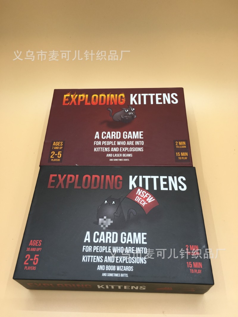 美國最新款桌遊卡牌 EXPLODING KITTENS 爆炸貓 炸彈小貓牌批發・進口・工廠・代買・代購