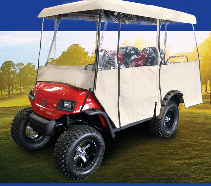 高爾夫球車罩 四座高爾夫球車雨罩 golf cart rain enclosure訂做工廠,批發,進口,代購