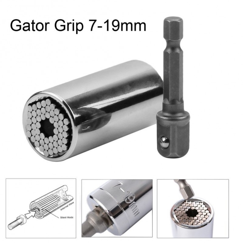 套筒 Gator Grip 萬能套筒 多功能套筒配轉接桿 7-19mm棘輪扳手工廠,批發,進口,代購