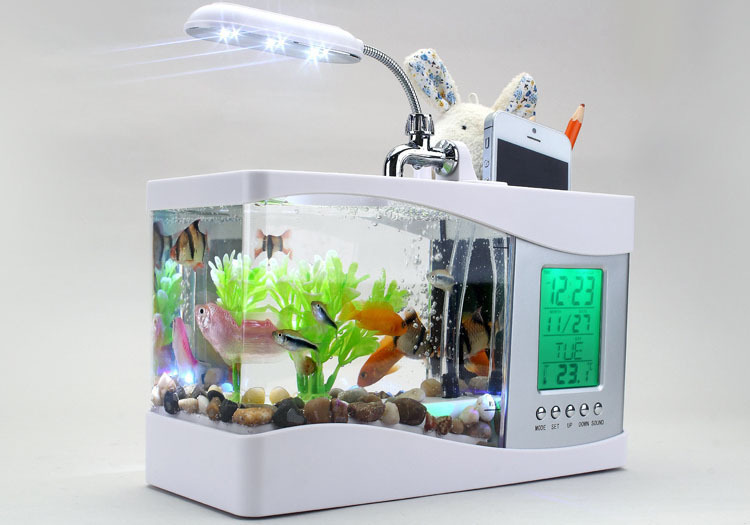 供應魚缸USB水族箱 迷你魚缸 迷你水族箱 USB Fish tank 2010B工廠,批發,進口,代購