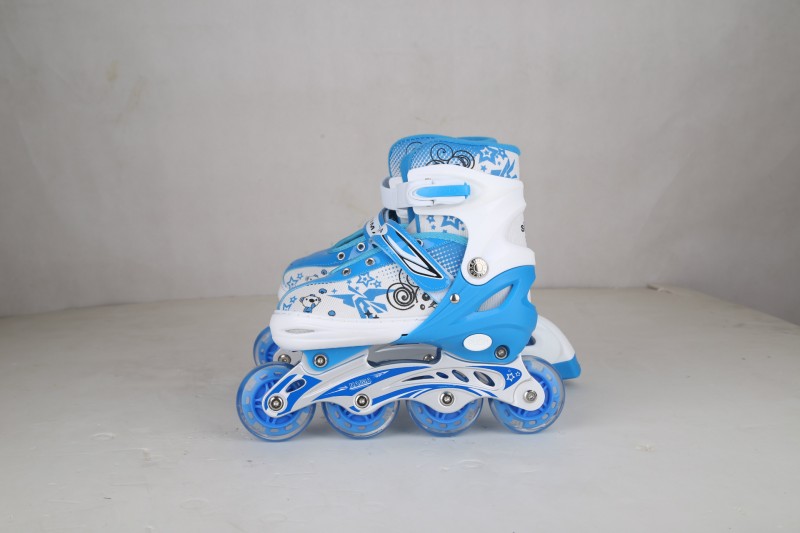 正品兒童溜冰鞋PU全閃套裝男女輪滑鞋可調閃光旱冰滑冰鞋批發・進口・工廠・代買・代購