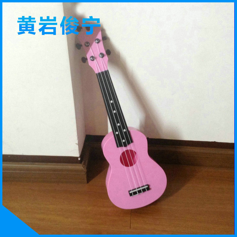 廠傢銷售粉色吉他 21寸高檔粉色尤克麗麗ukulele 玩具教學吉他批發・進口・工廠・代買・代購