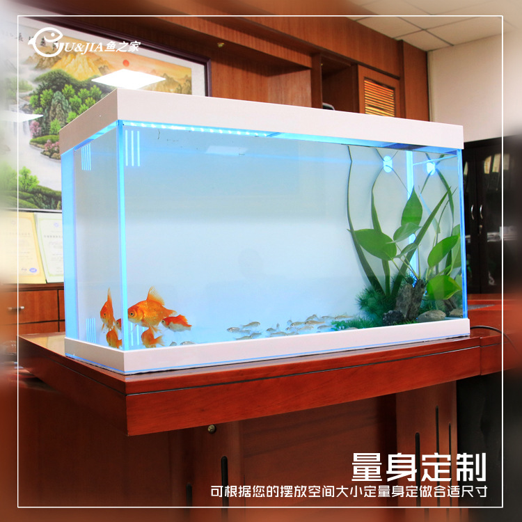 辦公室桌麵小魚缸 金晶超白玻璃 迷你魚缸水族箱 支持裸缸定製工廠,批發,進口,代購