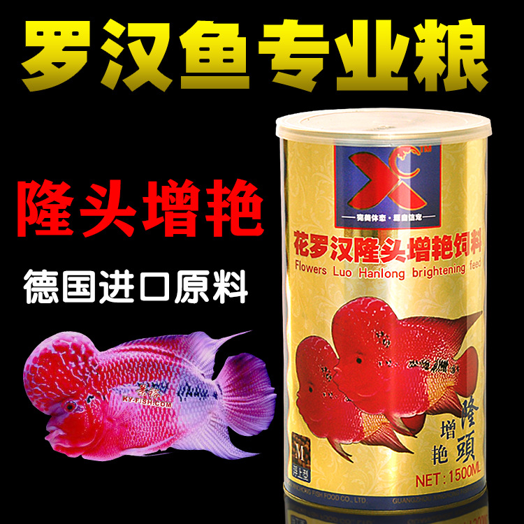 羅漢魚起頭魚料 羅漢魚飼料增頭攻頭壽星頭增色增艷增紅魚食魚糧工廠,批發,進口,代購